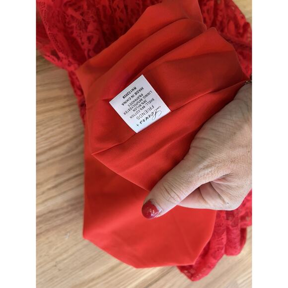 NWT Lovers &‎ Friends Lace Midi Dress Evening Bloom Size Large Mermaid Tango - Picture 9 of 13